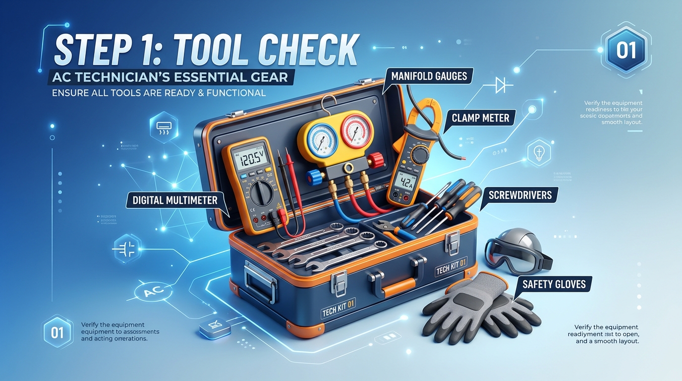 Step 1 Tool Check Infographic