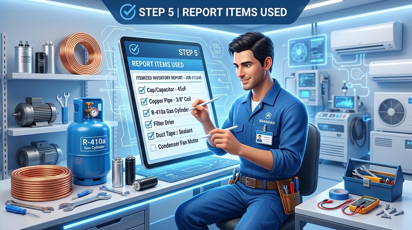 Step 5 Report Items Used Infographic